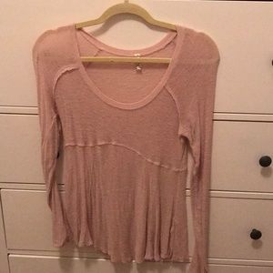 Pink layering tee